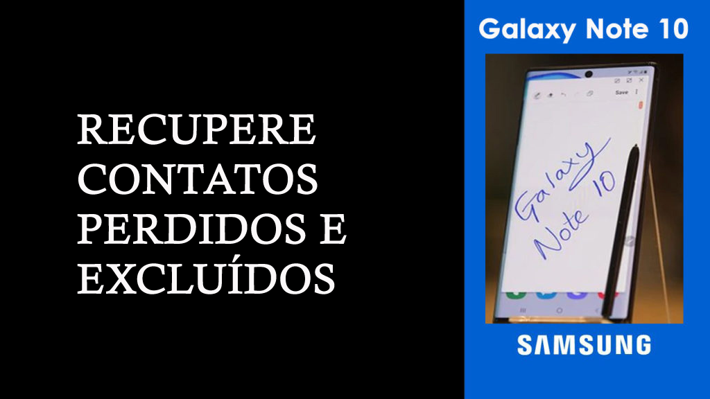 recuperar contatos perdidos do Samsung Galaxy Note 10