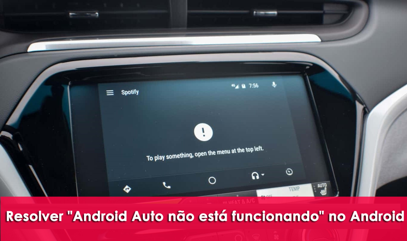 resolver "Android Auto não está funcionando" no Android