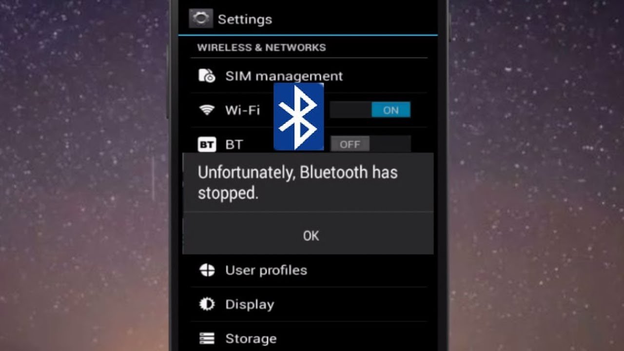corrigir "Infelizmente, o Bluetooth parou" Erro no Android