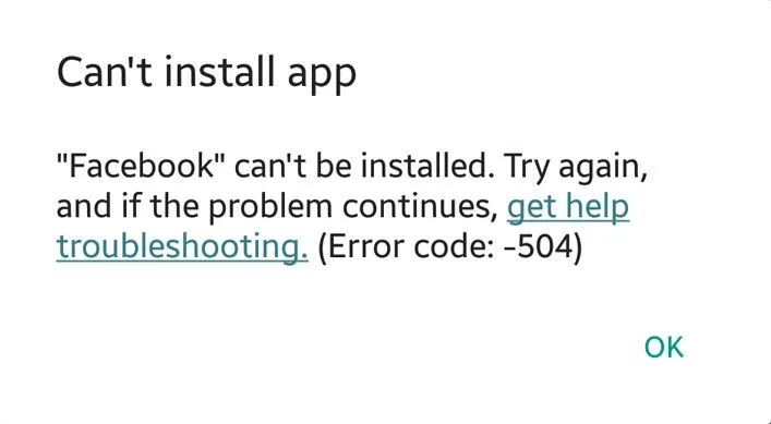 corrigir o erro 504 do Google Play