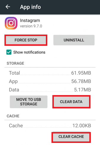 Clear-app-data-and-cache-of-Instagram-app