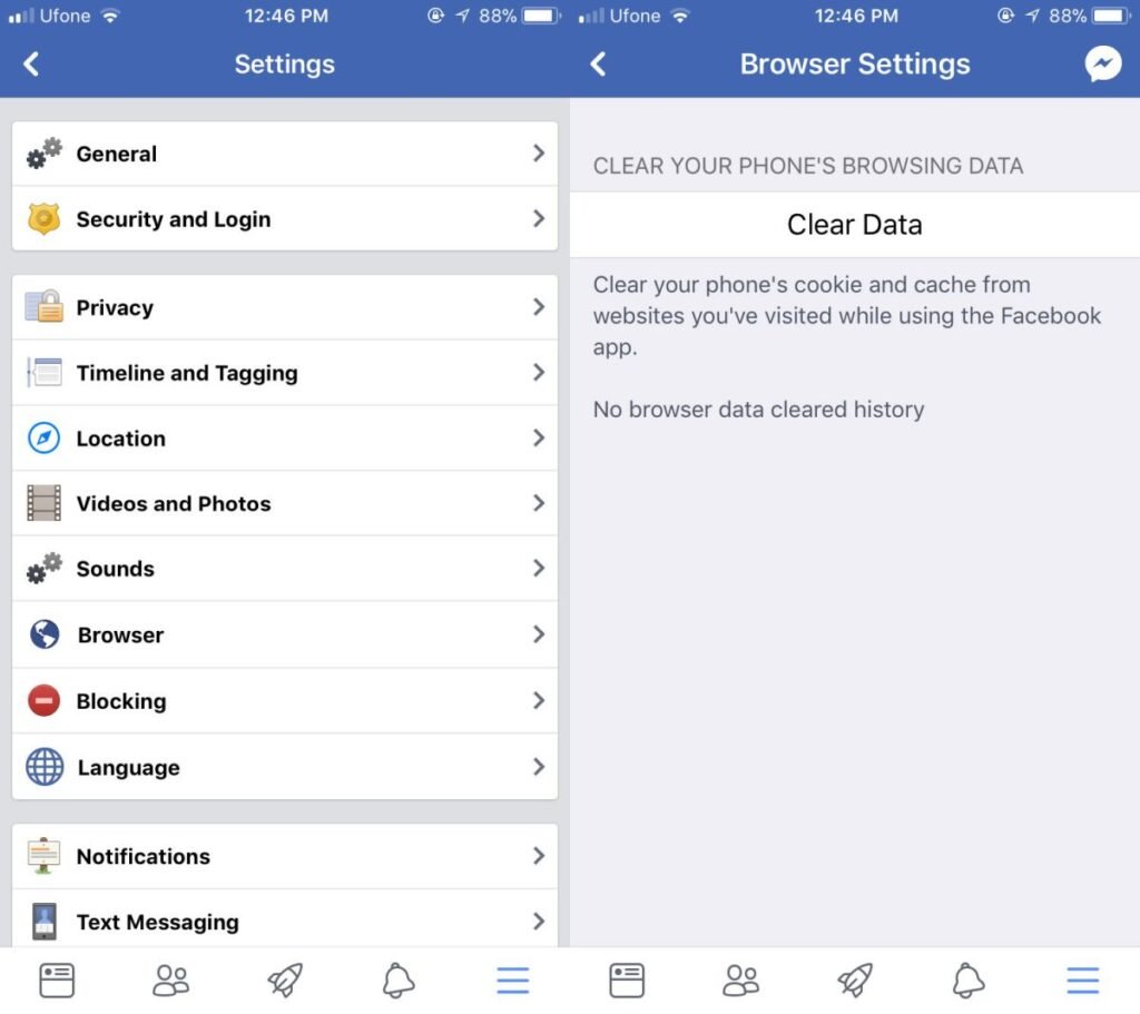 Clear-app-cache-of-Facebook
