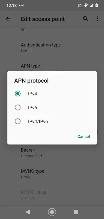 set-apn-to-ipv4