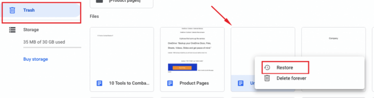 google-drive-restore-delete