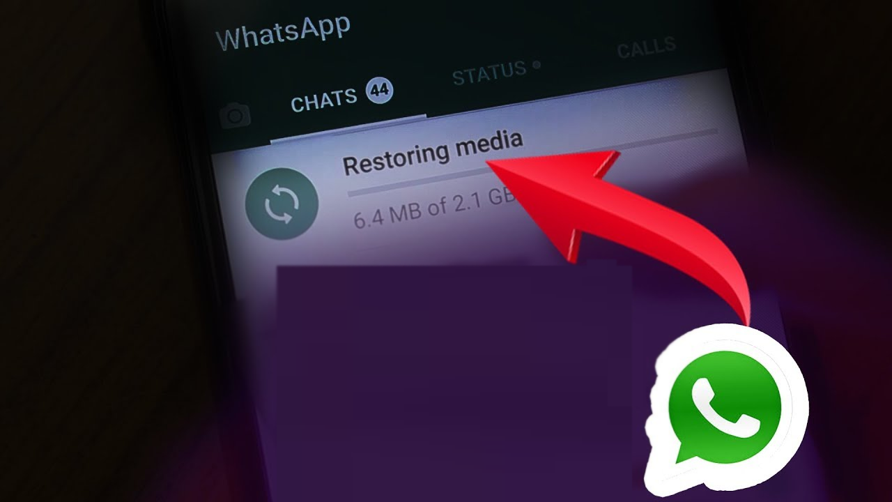 corrigir WhatsApp Restaurar Preso No Android