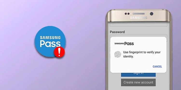 corrigir Samsung Pass não funciona