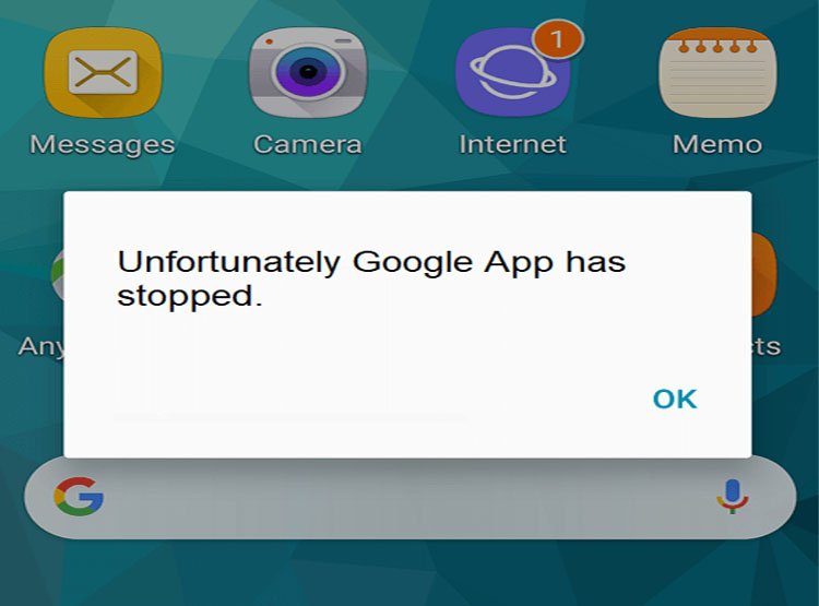 corrigir "Infelizmente, O Google App parou” No Android