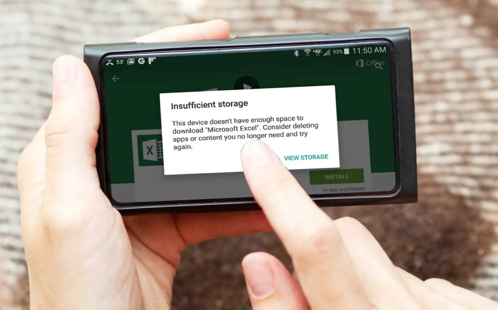 consertar 'Armazenamento insuficiente disponível' Erro no Android