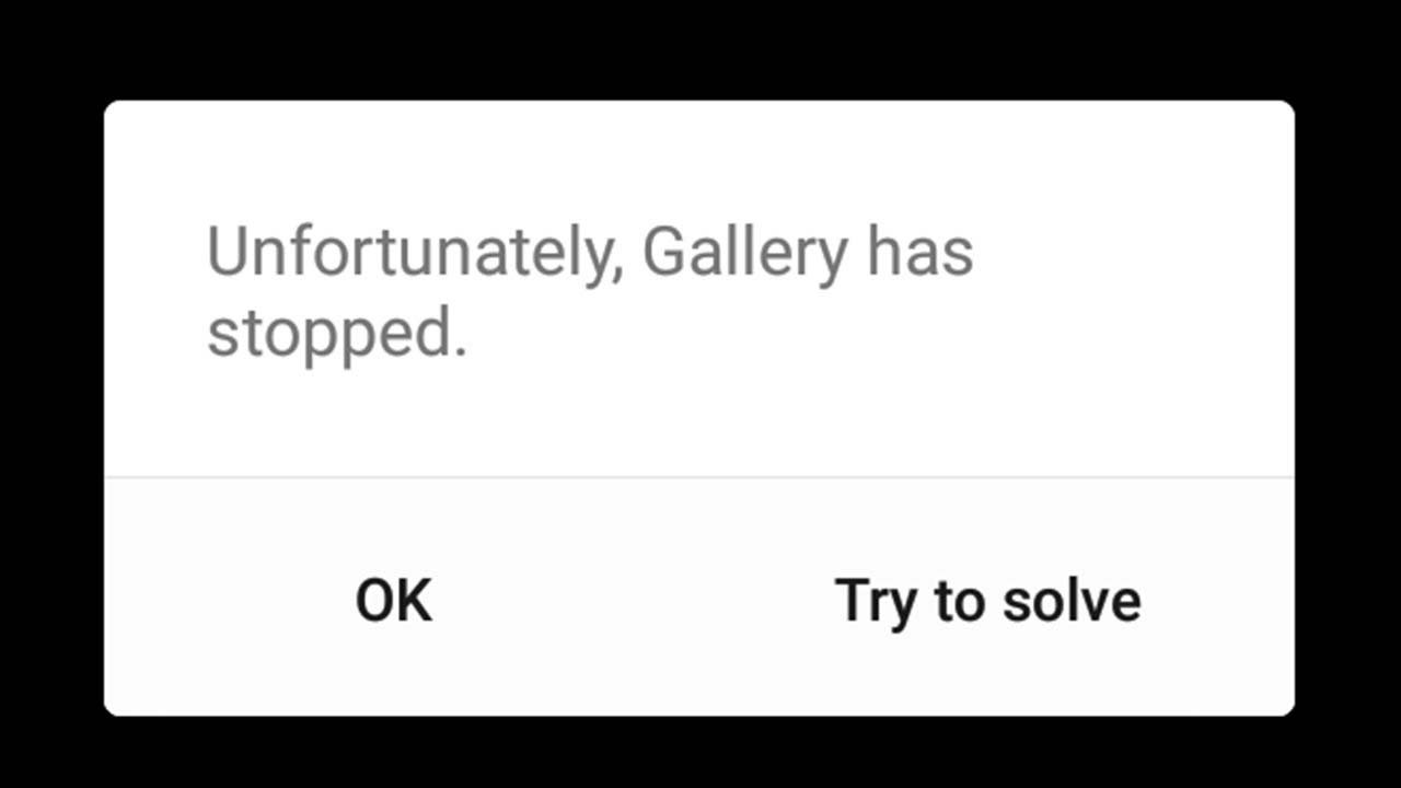 corrigir "Infelizmente, Galeria parou" No Android