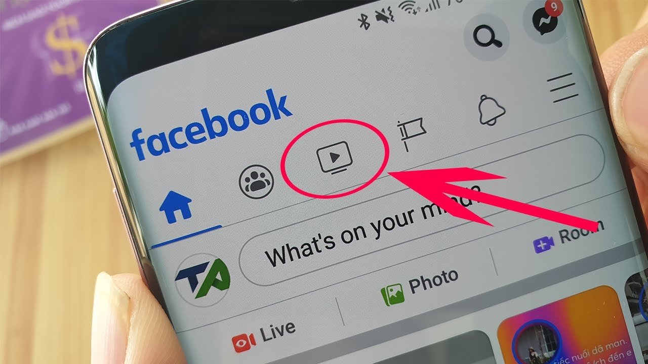 Consertar Facebook Assista ao ícone de vídeo Aba Faltando