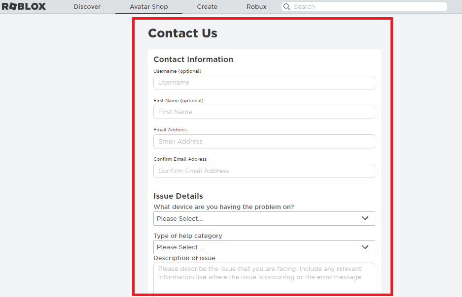 contact roblox
