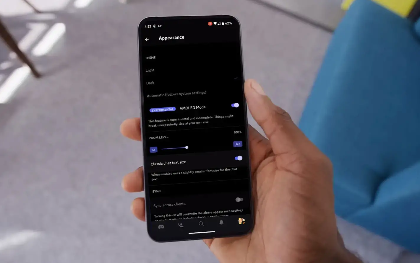 Correção Discord AMOLED Modo Não funciona no Android