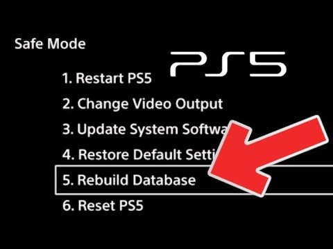 rebuild database ps5