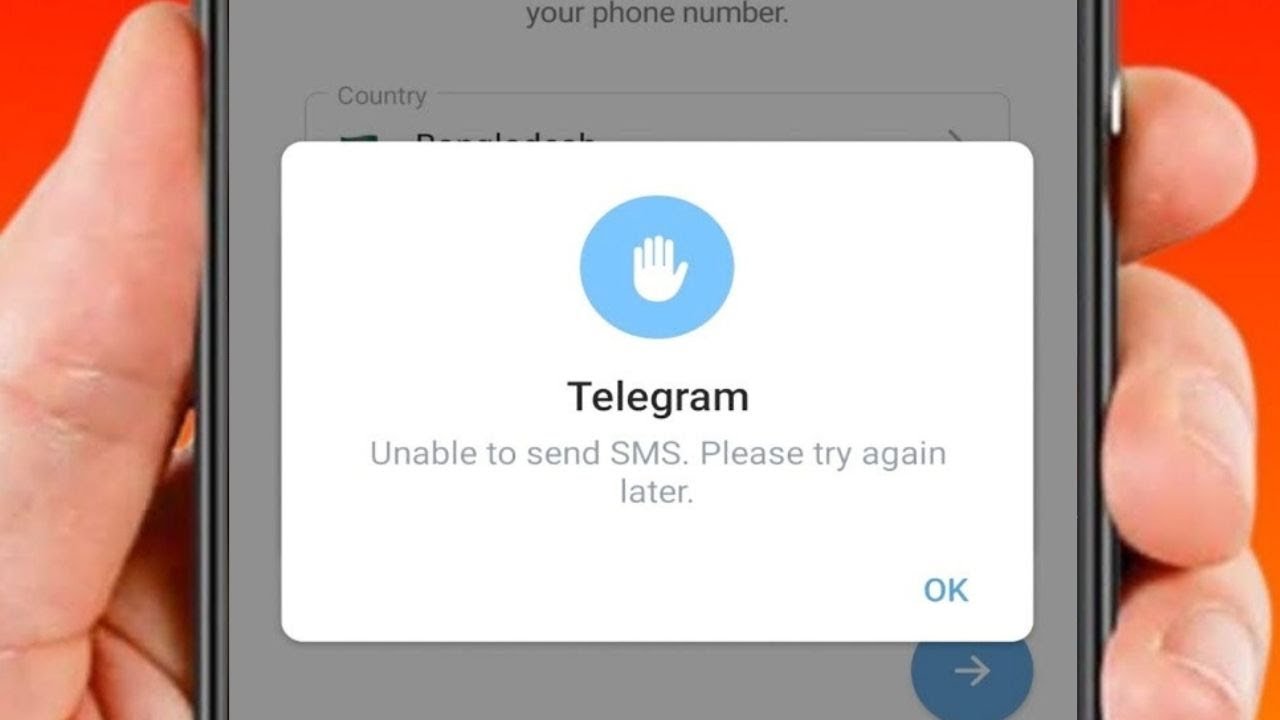 consertar Telegrama não enviado Código SMS no Android